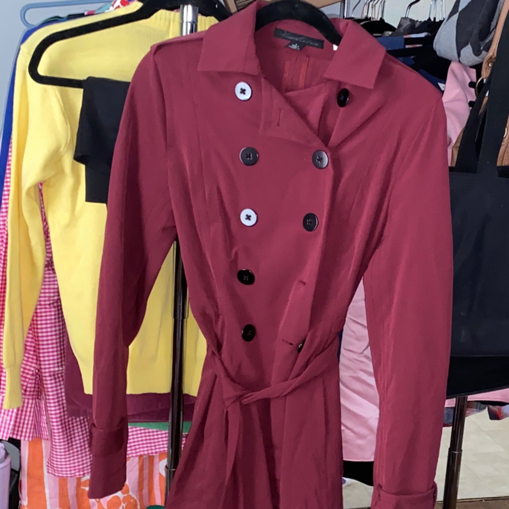 Kenneth Cole New Double-Breasted Trench Coat -Sample Sale ITEM! Exclusive!!